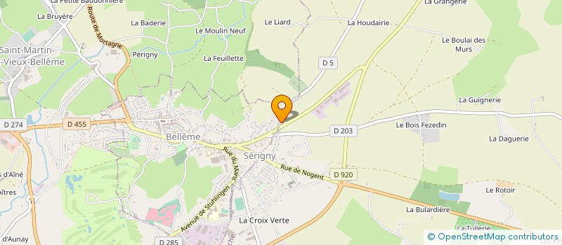 localisation de l'entreprise MONSIEUR SYLVAIN CERCEAU à BELLEME