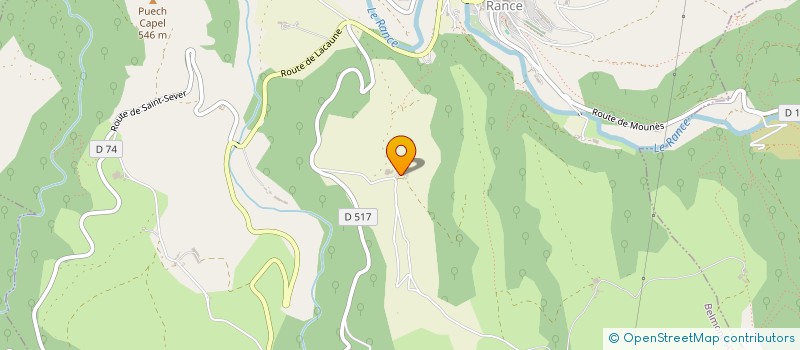 localisation de l'entreprise MONSIEUR SYLVAIN CHABBERT  BELMONT-SUR-RANCE