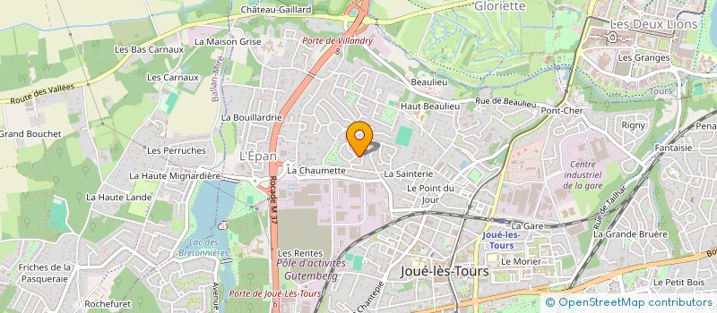 localisation de l'entreprise MONSIEUR SYLVAIN CHABLE à JOUE-LES-TOURS