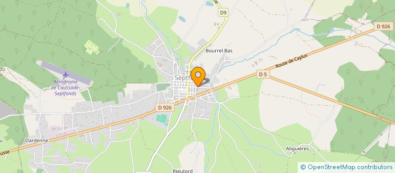 localisation de l'entreprise MONSIEUR SYLVAIN CHALLAL  SEPTFONDS