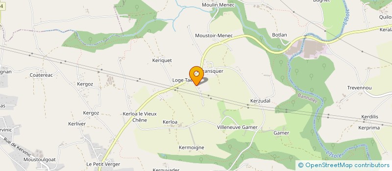 localisation de l'entreprise MONSIEUR SYLVAIN CHALONY  BANNALEC