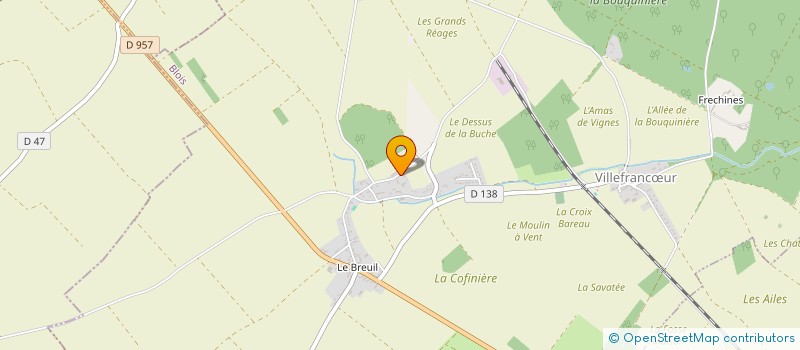 localisation de l'entreprise MONSIEUR SYLVAIN CHANDON  VILLEFRANCUR