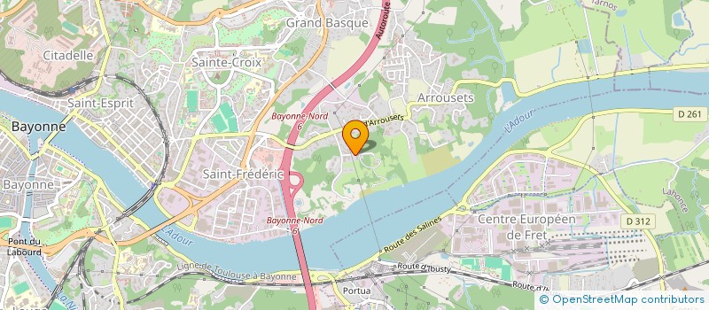 localisation de l'entreprise MONSIEUR SYLVAIN CHANTELAT  BAYONNE