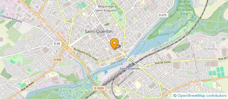 localisation de l'entreprise MONSIEUR SYLVAIN CHARLIER à SAINT-QUENTIN