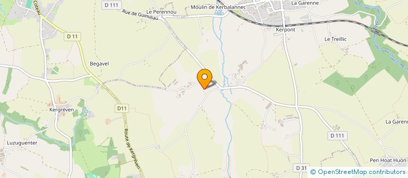 localisation de l'entreprise MONSIEUR SYLVAIN CHARLOU  GUIMILIAU