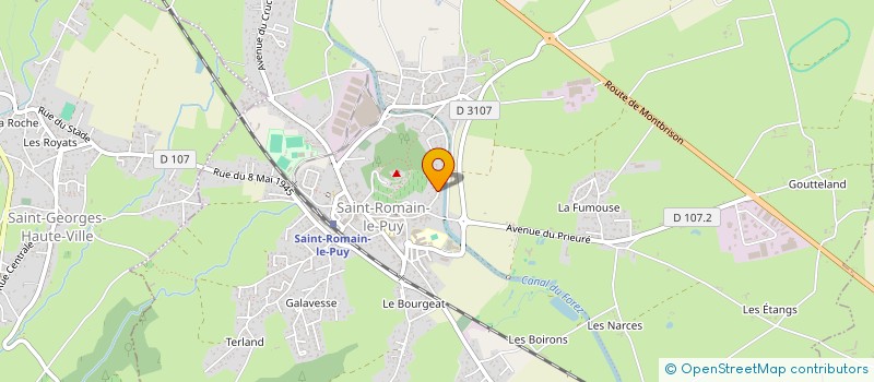 localisation de l'entreprise MONSIEUR SYLVAIN CHARRIERE  SAINT-ROMAIN-LE-PUY