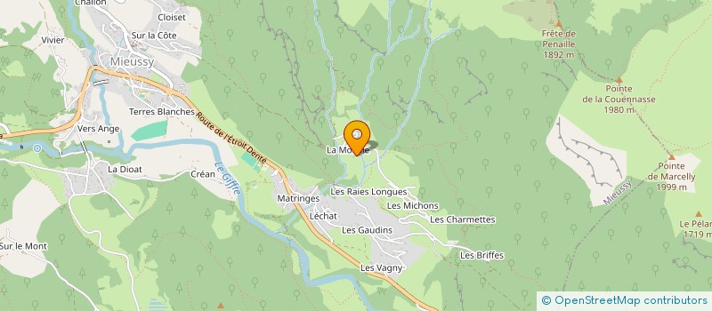 localisation de l'entreprise MONSIEUR SYLVAIN CHATELET  MIEUSSY