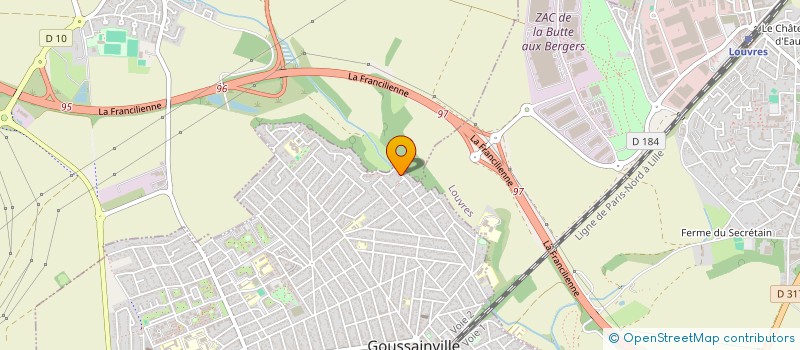 localisation de l'entreprise MONSIEUR SYLVAIN CHAUFFOURIER  GOUSSAINVILLE