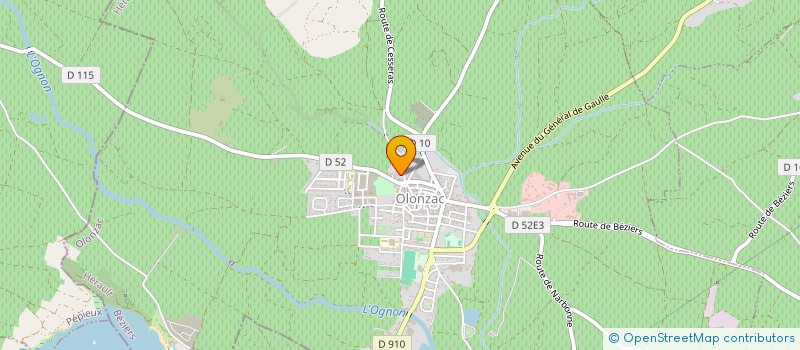 localisation de l'entreprise MONSIEUR SYLVAIN CHAUVEL  OLONZAC