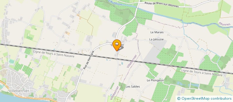 localisation de l'entreprise MONSIEUR SYLVAIN CHAUVET  VILLEBERNIER