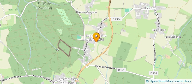 localisation de l'entreprise MONSIEUR SYLVAIN CHEDOT  SAINT-LAURENT-DE-CONDEL