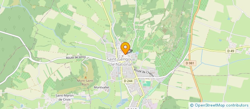 localisation de l'entreprise MONSIEUR SYLVAIN CHENUET  SAINT-GENGOUX-LE-NATIONAL