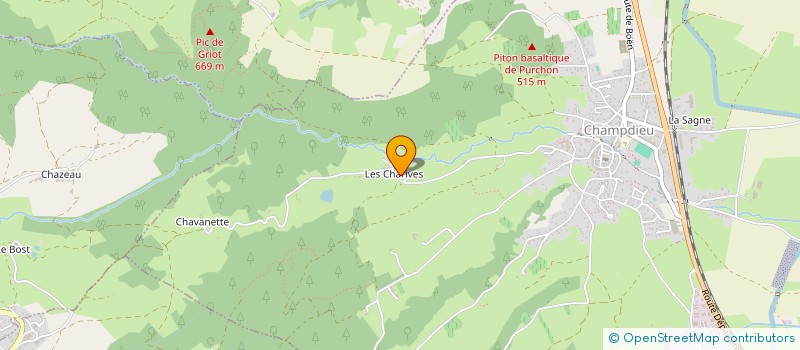 localisation de l'entreprise MONSIEUR SYLVAIN CHEVALIER  CHAMPDIEU