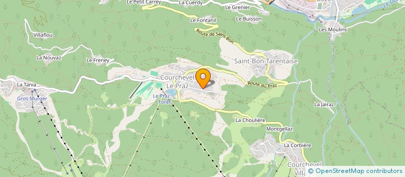 localisation de l'entreprise MONSIEUR SYLVAIN CHEVALIER à COURCHEVEL