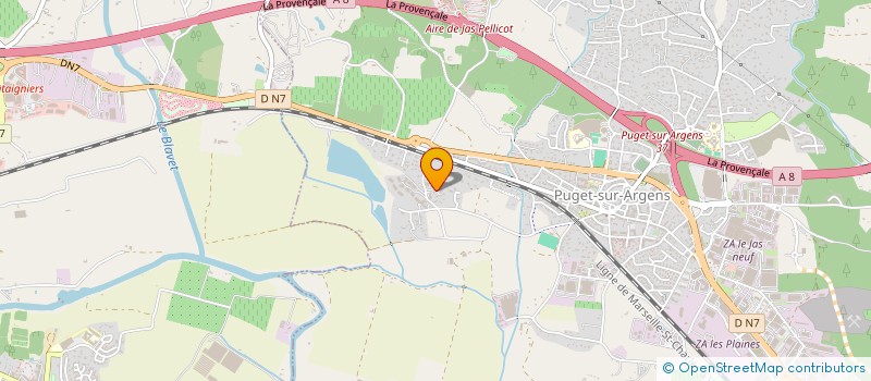 localisation de l'entreprise MONSIEUR SYLVAIN CHOQUE  PUGET-SUR-ARGENS