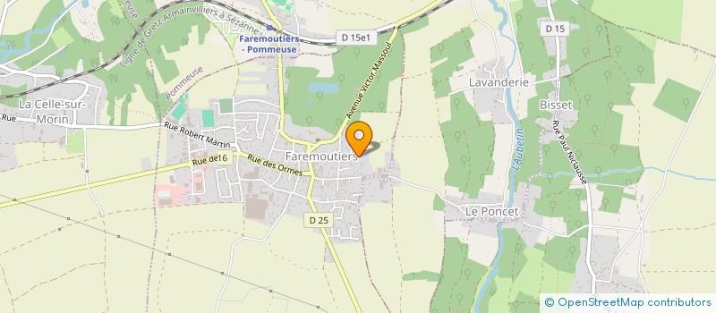 localisation de l'entreprise MONSIEUR SYLVAIN CHOQUET  FAREMOUTIERS