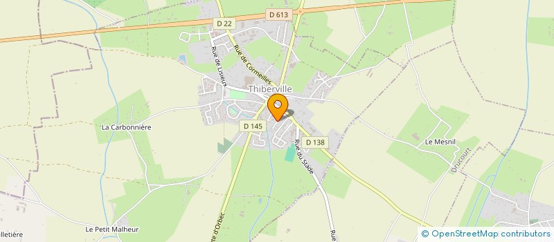 localisation de l'entreprise MONSIEUR SYLVAIN CHRETIEN  THIBERVILLE