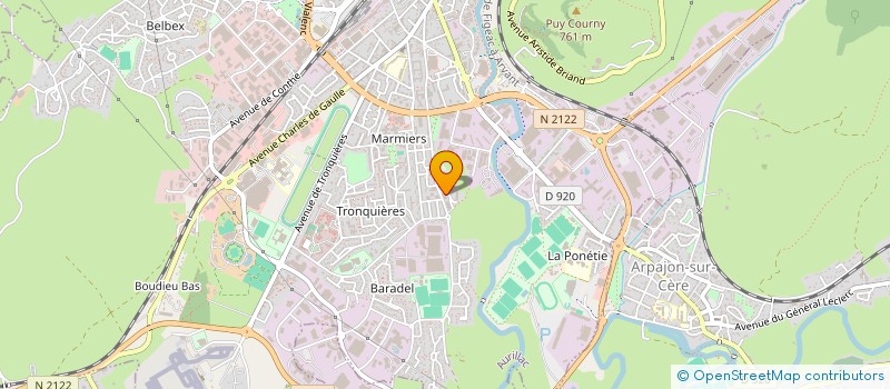 localisation de l'entreprise MONSIEUR SYLVAIN CLAVEL à AURILLAC