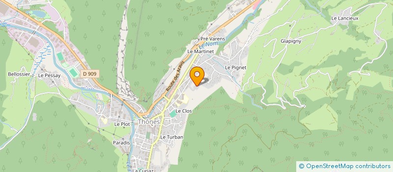 localisation de l'entreprise MONSIEUR SYLVAIN CLEMENT  THONES