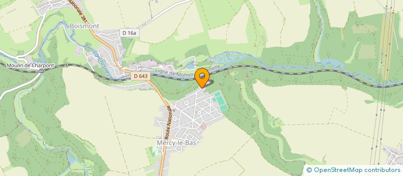 localisation de l'entreprise MONSIEUR SYLVAIN CLEMENT  MERCY-LE-BAS