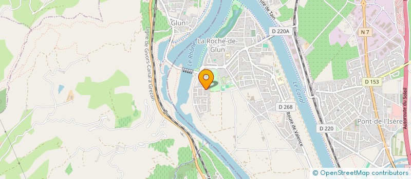 localisation de l'entreprise MONSIEUR SYLVAIN CLEMENT  LA ROCHE-DE-GLUN