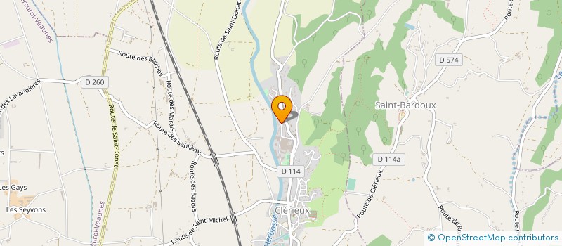 localisation de l'entreprise MONSIEUR SYLVAIN CLERE  CLERIEUX