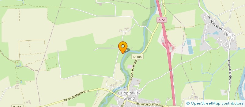 localisation de l'entreprise MONSIEUR SYLVAIN CLUZEL  L'HOPITAL LE GRAND