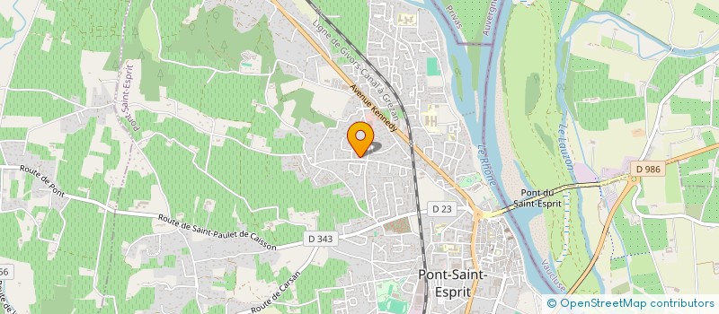 localisation de l'entreprise MONSIEUR SYLVAIN COEUR  PONT-SAINT-ESPRIT