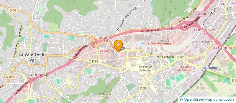 localisation de l'entreprise MONSIEUR SYLVAIN COIN  LA VALETTE-DU-VAR