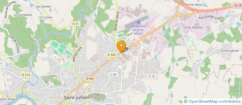 localisation de l'entreprise MONSIEUR SYLVAIN COMBROUZE à SAINT-JUNIEN