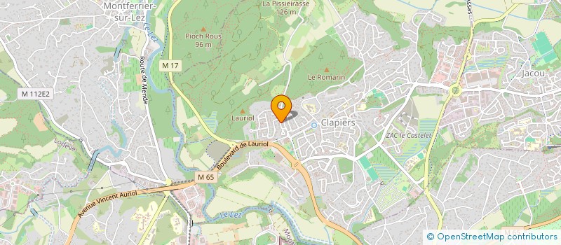 localisation de l'entreprise MONSIEUR SYLVAIN CONNAC  CLAPIERS