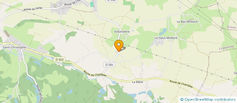 localisation de l'entreprise MONSIEUR SYLVAIN CORNET  CHATONNAY