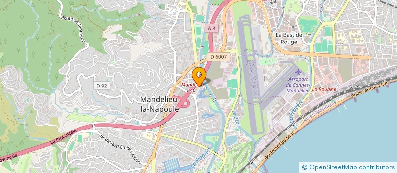 localisation de l'entreprise MONSIEUR SYLVAIN CORONAS à MANDELIEU-LA-NAPOULE