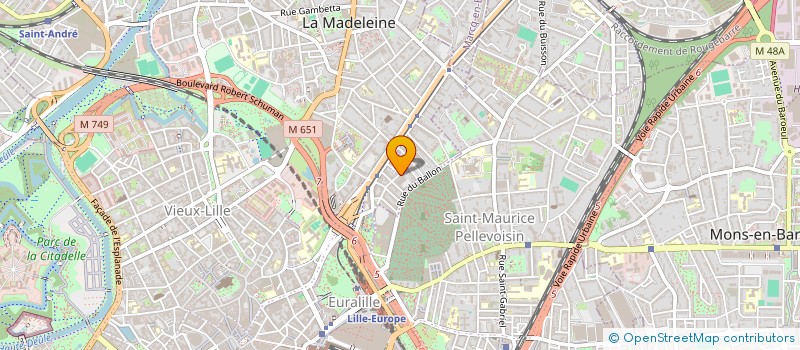 localisation de l'entreprise MONSIEUR SYLVAIN CORSINI à LA MADELEINE