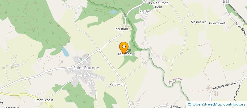 localisation de l'entreprise MONSIEUR SYLVAIN CORVEZ  PLOUGONVEN