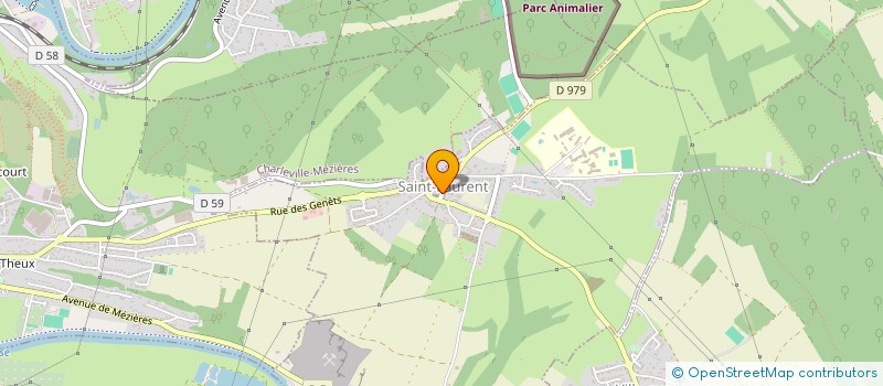 localisation de l'entreprise MONSIEUR SYLVAIN COSPIN  CHARLEVILLE-MEZIERES