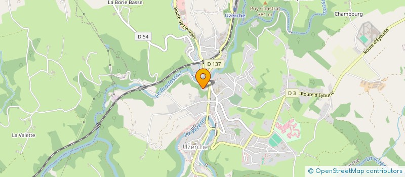 localisation de l'entreprise MONSIEUR SYLVAIN COSTE  UZERCHE