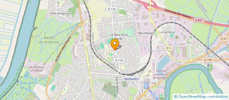 localisation de l'entreprise MONSIEUR SYLVAIN COUDRET  ROCHEFORT