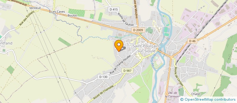 localisation de l'entreprise MONSIEUR SYLVAIN COULON  SAINT-POURCAIN-SUR-SIOULE