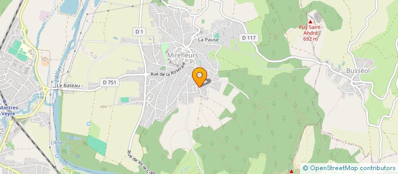 localisation de l'entreprise MONSIEUR SYLVAIN COUPAT  MIREFLEURS