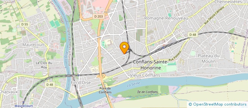 localisation de l'entreprise MONSIEUR SYLVAIN COUPE  CONFLANS-SAINTE-HONORINE