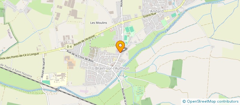 localisation de l'entreprise MONSIEUR SYLVAIN COUSSEAU  LOIRE-AUTHION