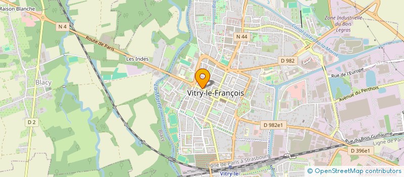 localisation de l'entreprise MONSIEUR SYLVAIN COUTANT à VITRY-LE-FRANCOIS