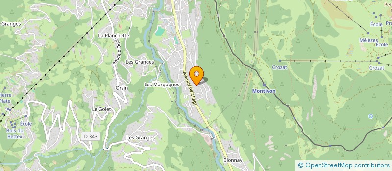 localisation de l'entreprise MONSIEUR SYLVAIN CRAVERO  SAINT-GERVAIS-LES-BAINS