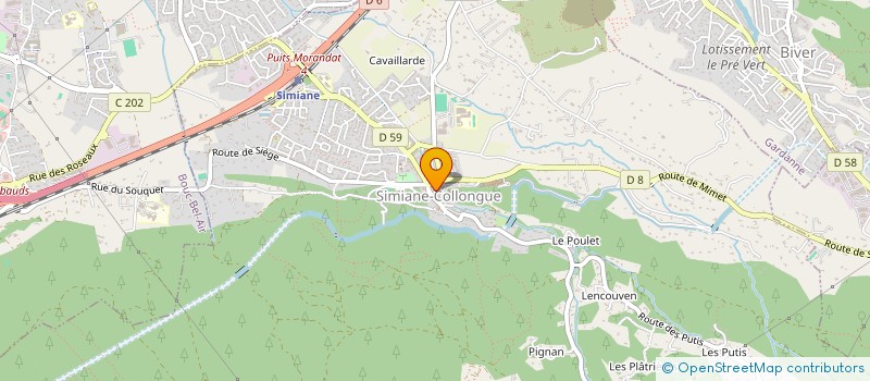 localisation de l'entreprise MONSIEUR SYLVAIN CRETIN  SIMIANE-COLLONGUE