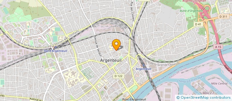 localisation de l'entreprise MONSIEUR SYLVAIN CREUZA  ARGENTEUIL