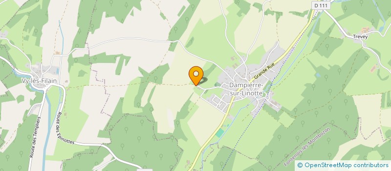 localisation de l'entreprise MONSIEUR SYLVAIN CREUZOT  DAMPIERRE-SUR-LINOTTE