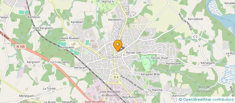 localisation de l'entreprise MONSIEUR SYLVAIN CRISTINI  QUEVEN