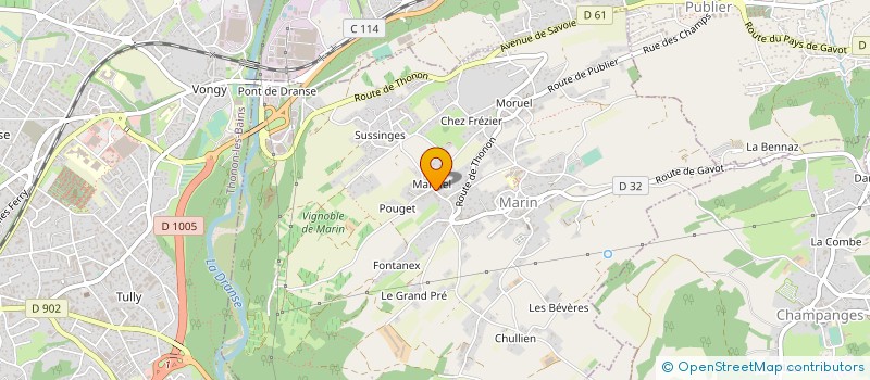 localisation de l'entreprise MONSIEUR SYLVAIN CROSET à MARIN