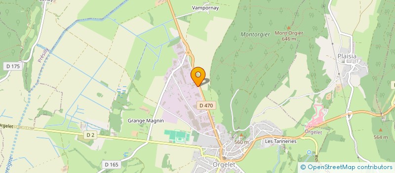 localisation de l'entreprise MONSIEUR SYLVAIN CROZE  ORGELET